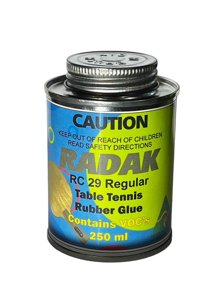 Radak RC29 Regular VOC Based Table Tennis Glue - 250ml inc Brush