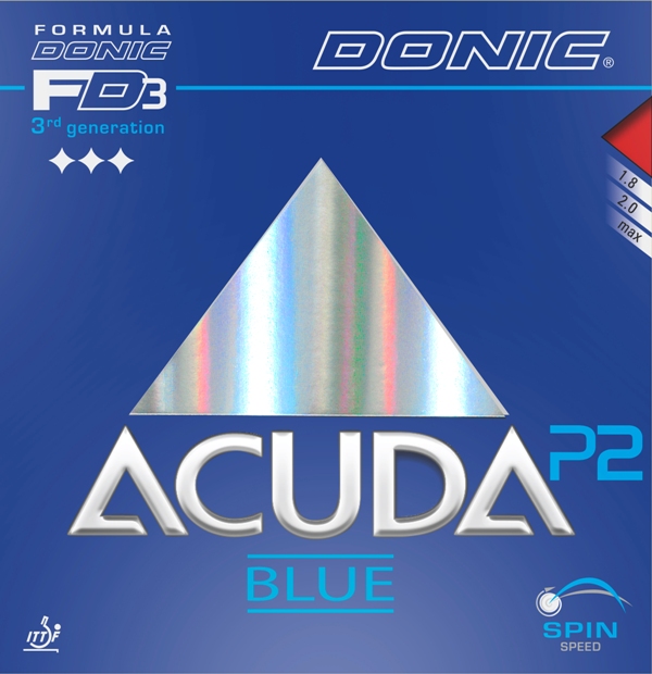 Donic Acuda Blue P2 - extreme grip for Plastic Ball
