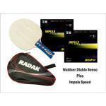 Donic Waldner Diablo Senso bat with Impuls Speed and Case
