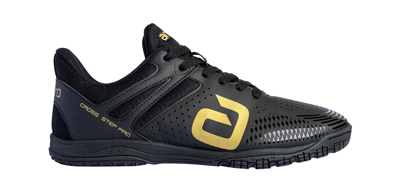 Andro Cross Step PRO Table Tennis Shoes - Black/Gold