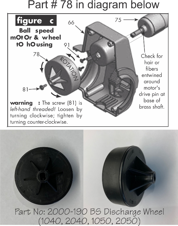 Newgy Spare Part 2000-190 Discharge Wheel