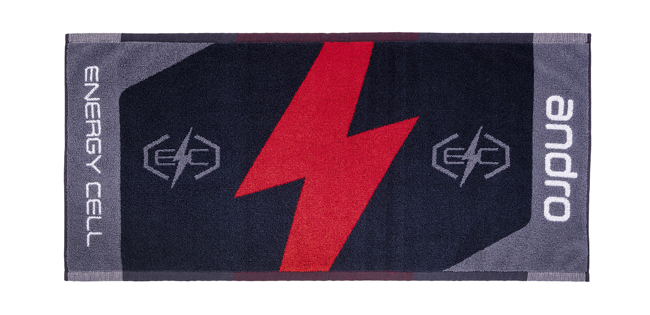 Andro Towel Energy CELL - Black Red