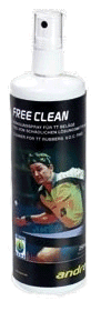 Andro Free Clean VOC Free Rubber Cleaner 250ml