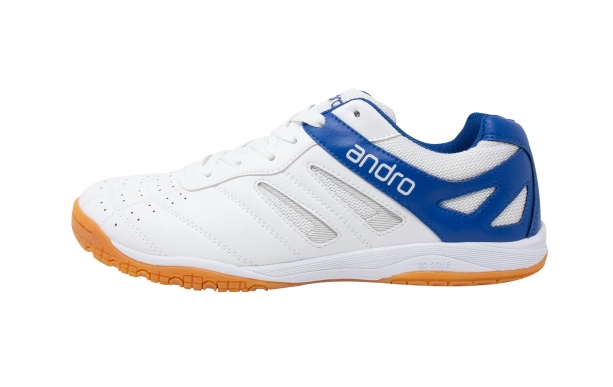 Andro Shuffle Step Table Tennis Shoes - White/Blue