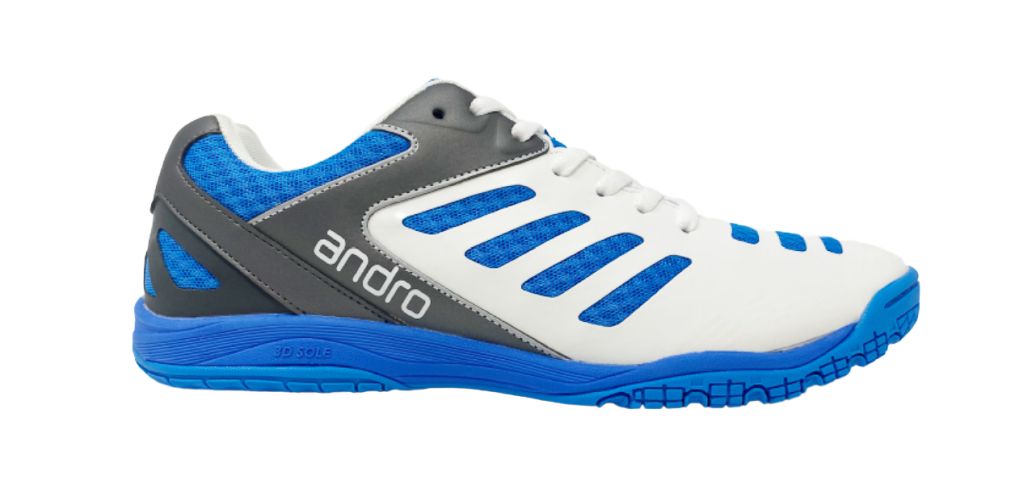 Andro Cross Step 2 Table Tennis Shoes - Blue/Blk/White