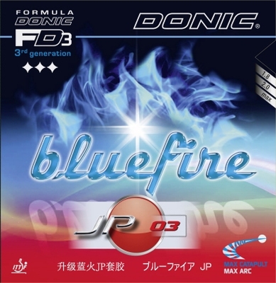 Donic Bluefire JP 03 - 4th Generation, the blue miricle