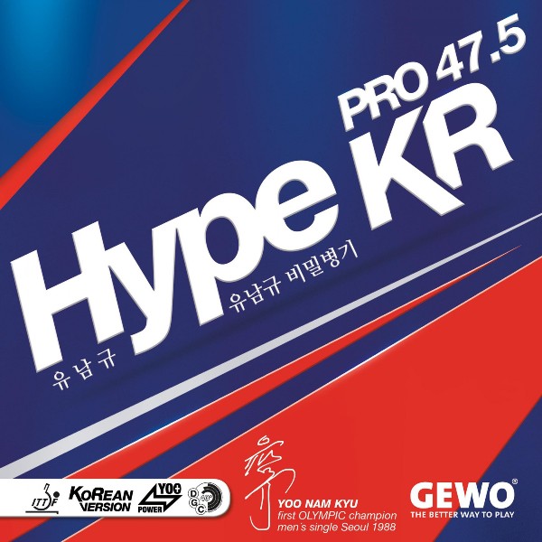 Gewo Table Tennis Rubber Hype KR Pro 47.5
