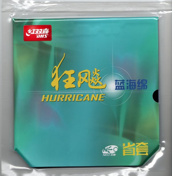 DHS Hurricane 3 Provincial Edition Blue Sponge Table Tennis Rubber