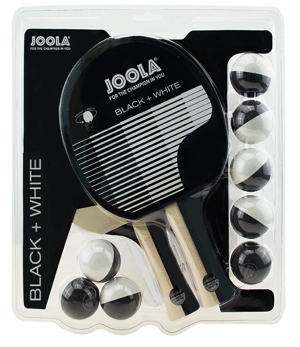 JOOLA Racket Set BLACK+WHITE