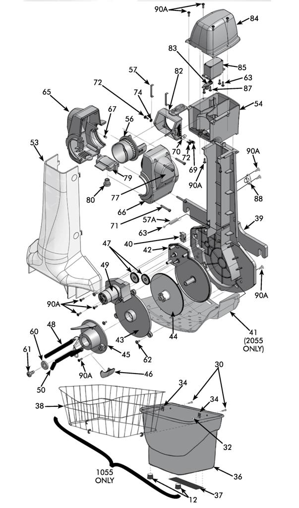 Newgy Spare Part 2050-166, BF Discharge Tube (w2000-170A)