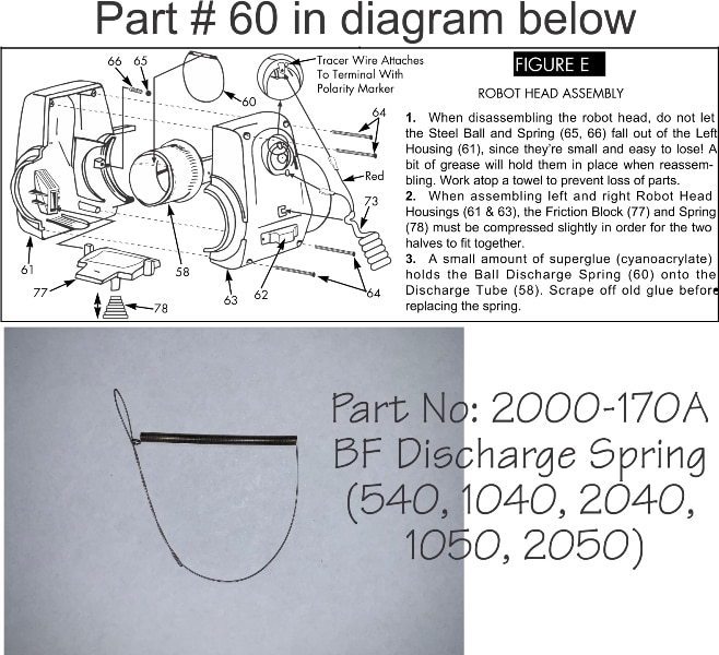 Newgy Spare Part 2000-170A, BF Discharge Spring