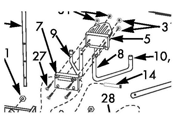 Newgy Spare Part CT Support Leg, L - 2000-110