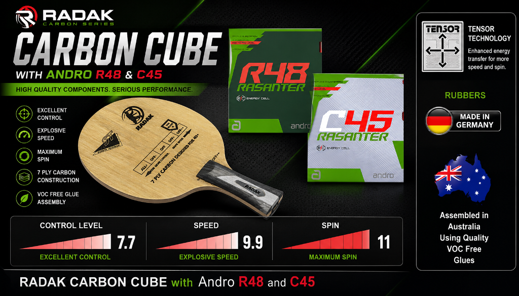 RADAK Carbon Cube Ready To Play Rasanter R48 and C45 Combo