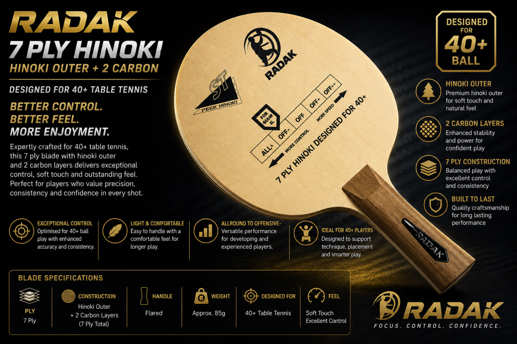 Radak  ST Series Hinoki Carbon,  7ply OFF-