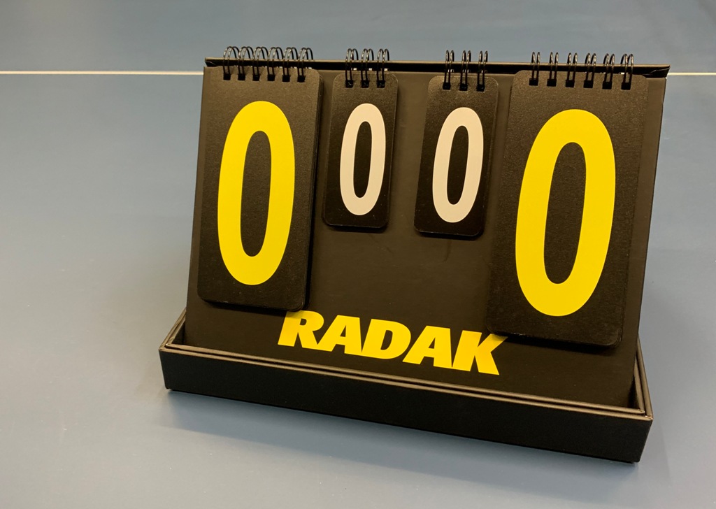 AAA Radak Mini Score Board, Scorer/Flipper