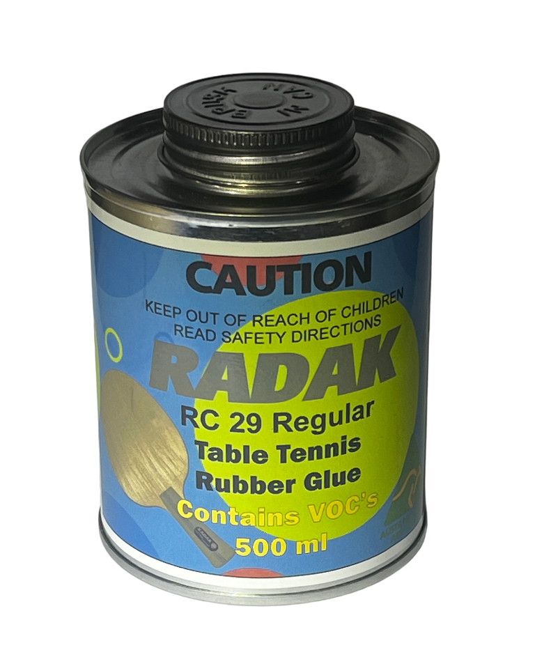 Radak RC29 Regular VOC Based Table Tennis Glue - 500ml inc Brush