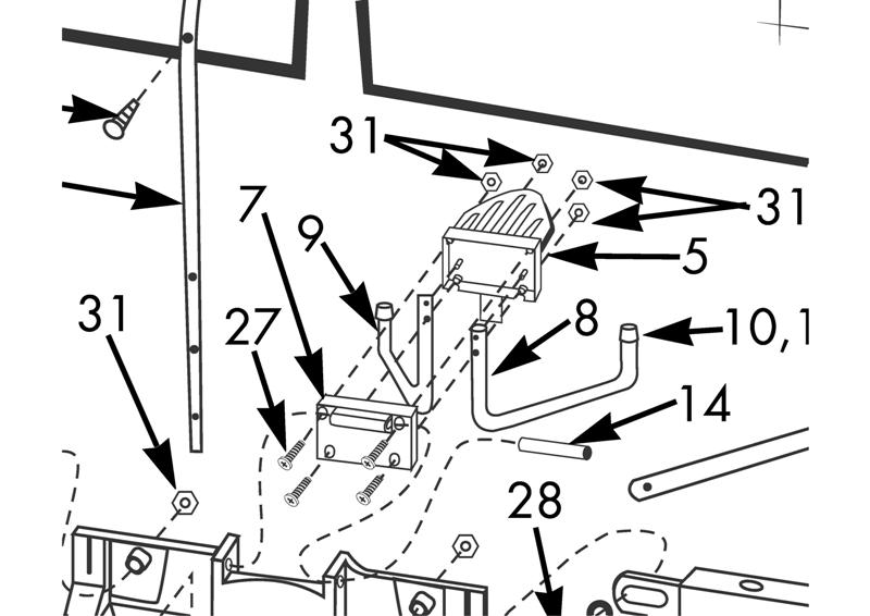 Newgy Spare Part 2000-108, CT Support Plate, Back