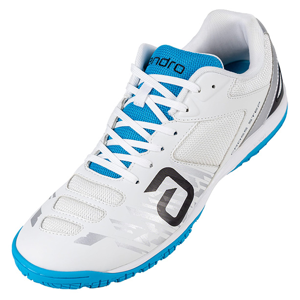 Andro Cross Step 3 Table Tennis Shoes - White Light Blue