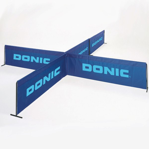 10 x Donic Court Surrounds/Barriers 2.3m long - Blue