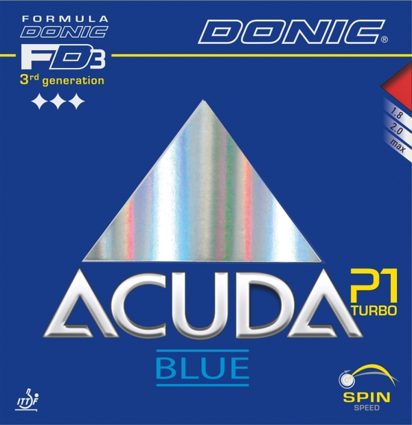 Donic Acuda Blue P1 Turbo - extreme grip for Plastic Ball