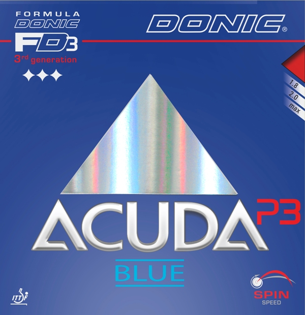 Donic Acuda Blue P3 - extreme grip for Plastic Ball