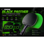 RADAK Black Panther Plus Andro Rasanter R47 ULTRAMAX , Black/Green