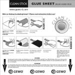 Gewo Glue Sheet clean Stick