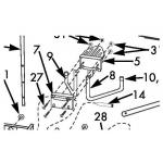 Newgy Spare Part CT Support Leg, R - 2000-112