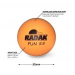 RADAK FUN 55mm Table Tennis Ball - Bag of 10