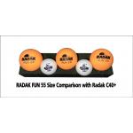 RADAK FUN 55mm Table Tennis Ball - Bag of 10