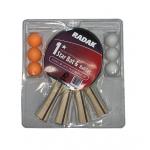 Radak Family Fun Set, 4 bats, 6 Balls, 1 Star - For fun Play