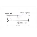 5 x Radak Court Surrounds/Barriers 2.3m long - Heavy Duty