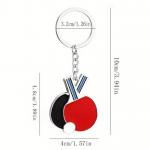 RADAK Keychain 2 Racket Red/bLACK