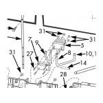 Newgy Spare Part 2000-108, CT Support Plate, Back