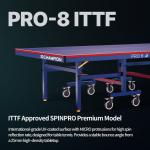 Xiom SpinPro Pro 8 ITTF Table Tennis Table, 25mm Top