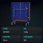 Xiom SpinPro Pro 8 ITTF Table Tennis Table, 25mm Top