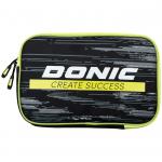 Donic Double Bat Wallet POP, blk/Lime