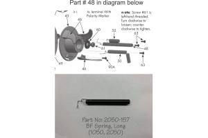 Newgy Spare Part 2050-157, BF Spring, Long