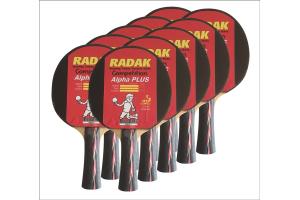 10 x Radak Alpha PLUS Competition Ready made Bats