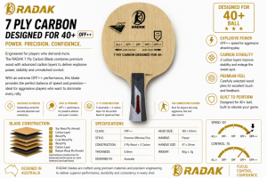 Radak ST Series Carbon Cube, 7ply OFFENSIVE++