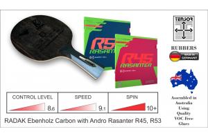 RADAK Ebenholz Carbon Ready To Play Andro Rasanter R45/R53