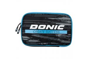 Donic Double Bat Wallet POP, blk/Cyan